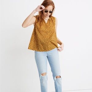 Madewell‎ Shirred Shell Tank – Calico Floral – Size Medium